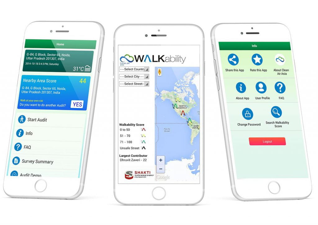 Pollution Checker und mobile App Entwicklung fur die iOS und Android Plattform.